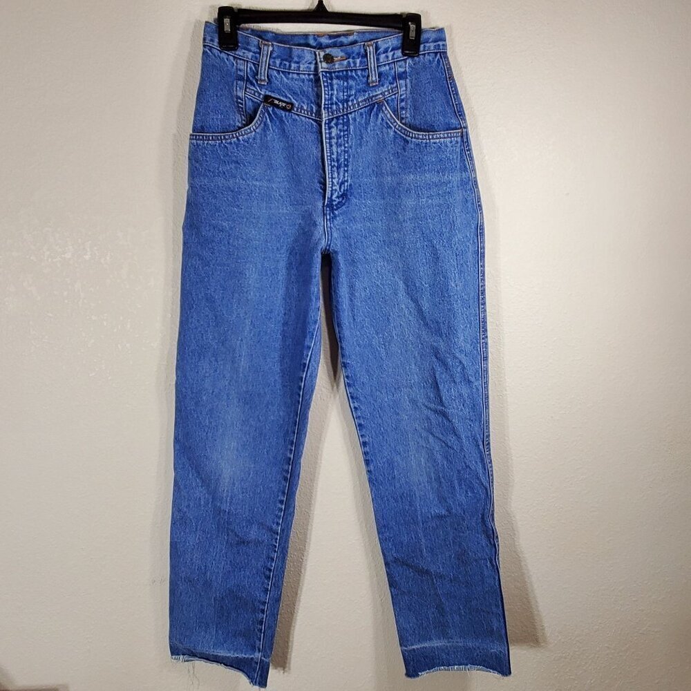 Vintage Blaze Blue Jeans Womens High Waisted Size 11/30.5 100% Cotton 90's Y2k